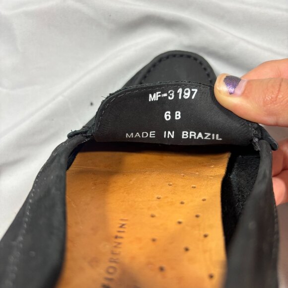 Mercanti Fiorentini Black Driving Moccasin Horse Bit Loafer Shoe Size 6 - Picture 7 of 8